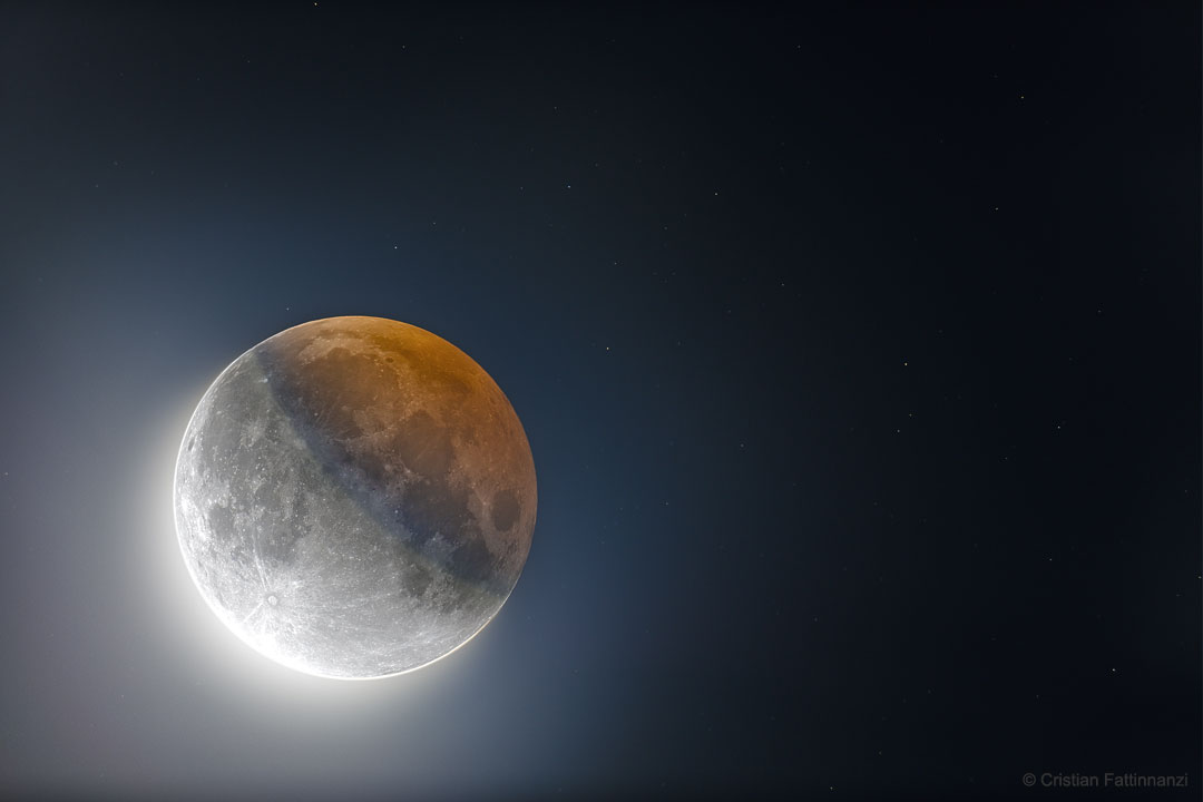 Photographie HDR de la Lune par Cristian Fattinnanzi en 2019